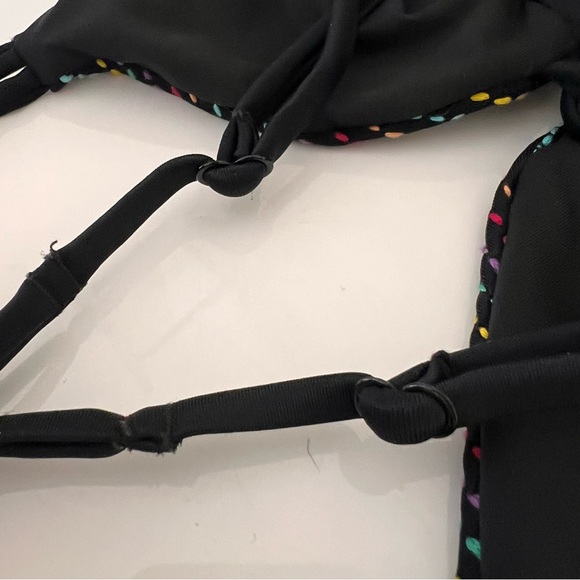 Agua Bendita XS/S bikini top black / multi reversible - Picture 10 of 12